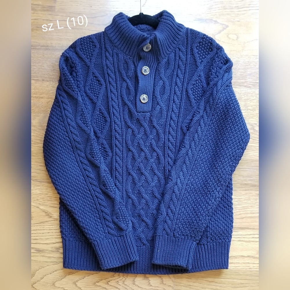 GAP Kids Navy Cable Knit Sweater